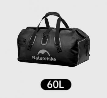 7 649 р. Гермосумка Naturehike 60 л ПВХ (черная)  cnk2450xb015-60b  с доставкой в г. Пермь. Увеличить фотографию 3