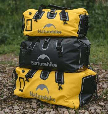 8 299 р. Гермосумка Naturehike 90 л ПВХ (желтая)  cnk2450xb015-90y  с доставкой в г. Пермь. Увеличить фотографию 13
