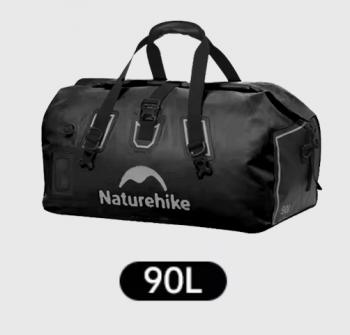 8 299 р. Гермосумка Naturehike 90 л ПВХ (черная)  cnk2450xb015-90b  с доставкой в г. Пермь. Увеличить фотографию 2