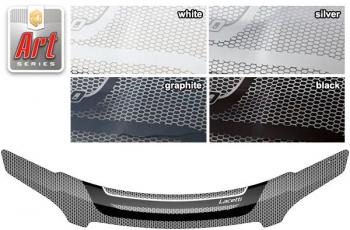 Дефлектор капота CA-Plastic Chevrolet Lacetti  седан (2002-2013) (серия Art серебро)
