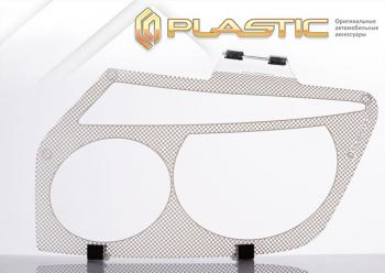 2 159 р. Защита фар CA-Plastic  Toyota Avensis  T220 седан (1997-2001) дорестайлинг (серия Шелкография белая)  с доставкой в г. Пермь. Увеличить фотографию 2