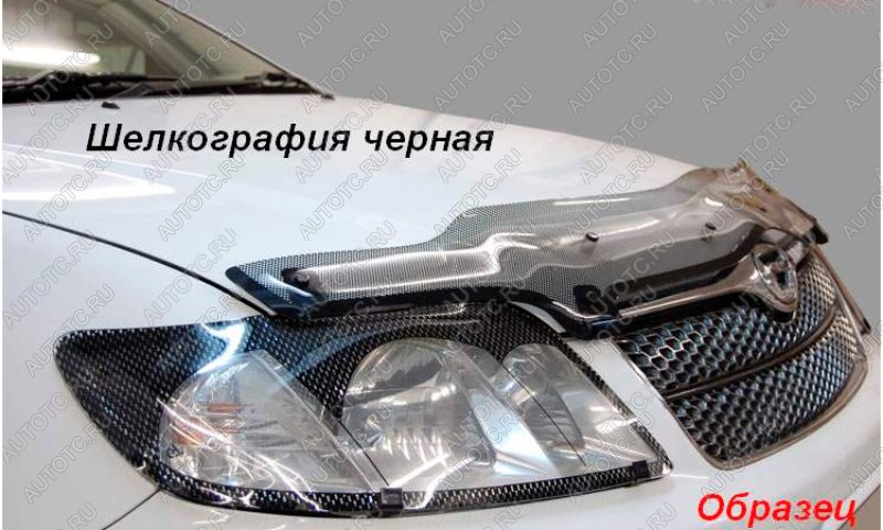 2 199 р. Защита фар CA-Plastic  Toyota Mark 2  Qualis (1997-2002) седан (серия Шелкография черная)  с доставкой в г. Пермь