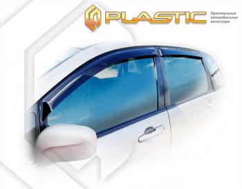 1 899 р. Дефлектора окон CA-Plastic Suzuki Liana хэтчбэк (2001-2007) (серия Classic черный, без хром. молдинга )  с доставкой в г. Пермь. Увеличить фотографию 3