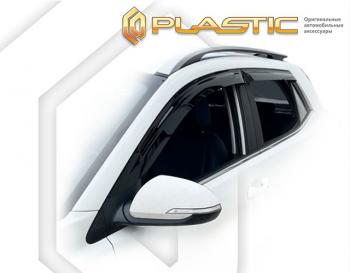 2 099 р. Дефлектора окон (рынок Южной Кореи) CA-Plastic KIA Stonic (2017-2025) (серия Classic полупрозрачный, без хром. молдинга)  с доставкой в г. Пермь. Увеличить фотографию 2