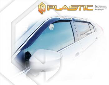 1 999 р. Дефлектора окон CA-Plastic  Mitsubishi Eclipse Cross  GK (2021-2022) рестайлинг (серия Classic полупрозрачный)  с доставкой в г. Пермь. Увеличить фотографию 2