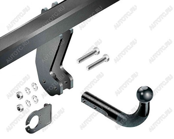 22 699 р. Фаркоп (разборный на двух болтах, балка закрытая) Baltex Renault Logan 2 дорестайлинг (2014-2018) (стальной, шар A (F20))  с доставкой в г. Пермь