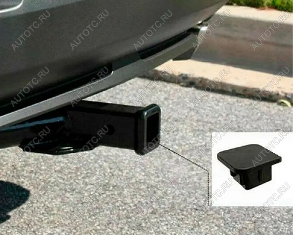 22 599 р. Заглушка для съемного фаркопа РИФ Черный RT 0016 Вставка под квадрат (американский тип) 2x2   РИФ rt 0016  с доставкой в г. Пермь