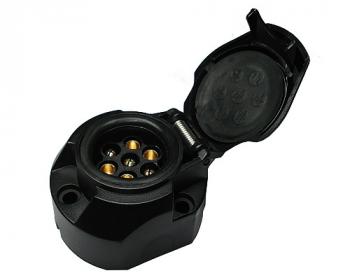22 599 р. Розетка Leader Plus Черный KPL-009 7 pin   Leader Plus kpl-009  с доставкой в г. Пермь. Увеличить фотографию 1