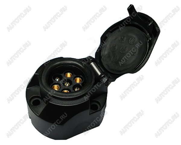 22 599 р. Розетка Leader Plus Черный KPL-009 7 pin   Leader Plus kpl-009  с доставкой в г. Пермь