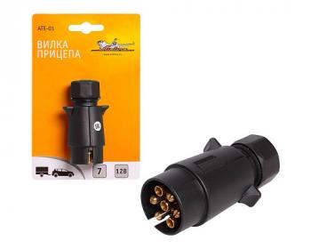 Вилка Airline Черный ATE-01 7 pin   Airline ate-01