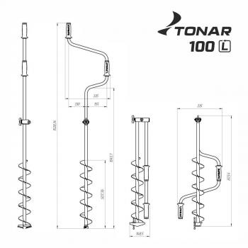 4 079 р. Ледобур ТОНАР ЛР-100Д левое вращение  lk-100ld  с доставкой в г. Пермь. Увеличить фотографию 6