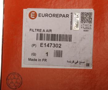 1 239 р. Фильтр воздушный PEUGEOT 206,307 CITROEN С4 (04-) EUROREPAR EUROREPAR e147302  с доставкой в г. Пермь. Увеличить фотографию 5