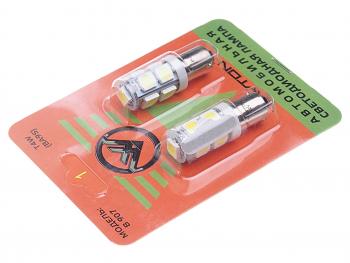 137 р. Лампа светодиодная 12V T4W BA9s блистер (2шт.) WAYTON WAYTON 1109009  с доставкой в г. Пермь. Увеличить фотографию 2