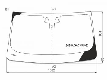 26 999 р. Стекло лобовое (Две камеры Датчик дождя Проекция Молдинг) BMW X4 18- FUYAO 2488AGACMUVZ  с доставкой в г. Пермь. Увеличить фотографию 1