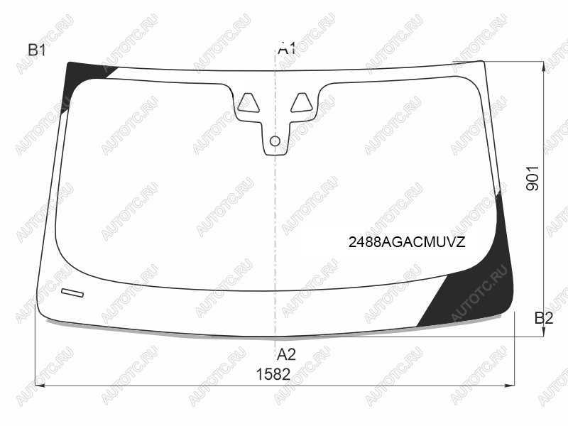 26 999 р. Стекло лобовое (Две камеры Датчик дождя Проекция Молдинг) BMW X4 18- FUYAO 2488AGACMUVZ  с доставкой в г. Пермь