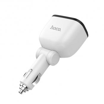 759 р. Разветвитель прикуривателя 2-х гнездовой 12V 2USB белый HOCO HOCO z28 white  с доставкой в г. Пермь. Увеличить фотографию 2