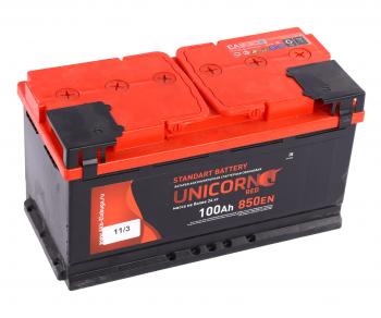 12 849 р. Аккумулятор UNICORN Red 100Ач UNICORN 6ст100(1)  с доставкой в г. Пермь. Увеличить фотографию 1