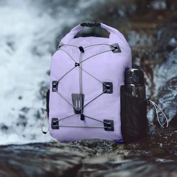 5 539 р. Рюкзак туристический Naturehike 18 л, ПВХ, фиолетовый  cnh22bb003-18vl  с доставкой в г. Пермь. Увеличить фотографию 4