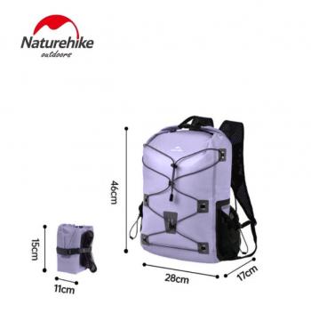 5 539 р. Рюкзак туристический Naturehike 18 л, ПВХ, фиолетовый  cnh22bb003-18vl  с доставкой в г. Пермь. Увеличить фотографию 2