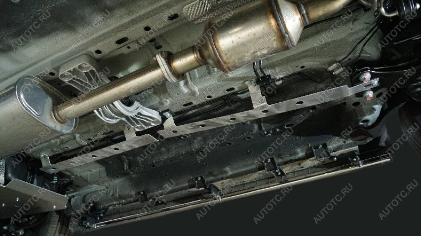 3 699 р. Защита топливной магистрали (2L 4WD 2024)(2 шт) ТСС Тюнинг  Jetour T2 (2024-2025) (алюминий 2 мм)  с доставкой в г. Пермь
