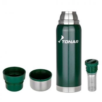 2 269 р. Термос ТОНАР 1000ML с ситечком зеленый (2 крышки-кружки)  hs.tm-057-g  с доставкой в г. Пермь. Увеличить фотографию 12