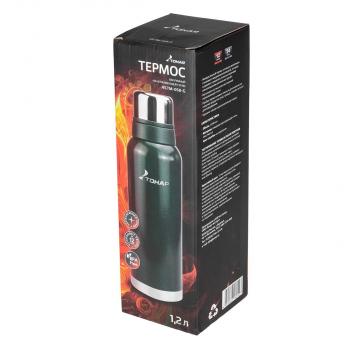 2 649 р. Термос ТОНАР 1200ML с ситечком зеленый (2 крышки-кружки)  hs.tm-058-g  с доставкой в г. Пермь. Увеличить фотографию 11