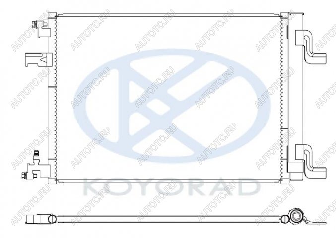 4 199 р. CRUZE (ORLANDO 10-ASTRA 09- ) КОНДЕНСАТОР КОНДИЦ (KOYO) BodyParts cvcrz09-930  с доставкой в г. Пермь
