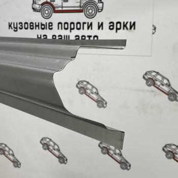 Левый ремонтный порог Пороги-Авто Mitsubishi Pajero ( 4 V90,  4 V80) (2006-2020) дорестайлинг, 1-ый рестайлинг, 3 дв. 1-ый рестайлинг, 2-ой рестайлинг (холоднокатаная сталь 1 мм)