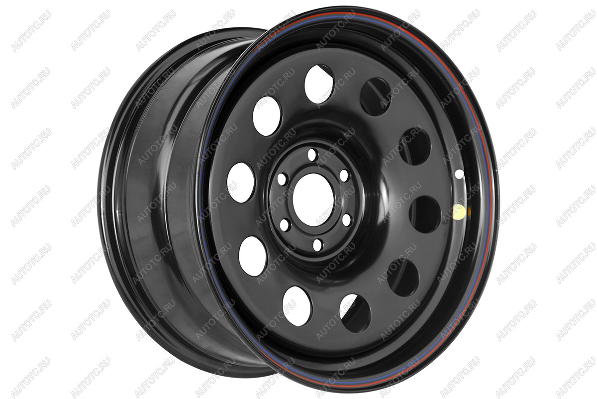 3 799 р. Диск усиленный Nissan Navara D40 3.0TD стальной черный 6x114,3 8xR17 d66 ET+25 (уценка)  1780-61466bl+25_u  с доставкой в г. Пермь
