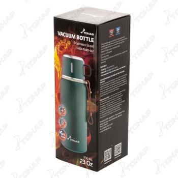 1 839 р. Термос ТОНАР 900ML хаки (пробка-ситечко, крышка-кружка, ремешок)  t-kd-7030-0.9  с доставкой в г. Пермь. Увеличить фотографию 10