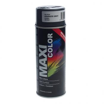 389 р. Краска серая графитовая аэрозоль 400мл MAXI COLOR MAXI COLOR 7024mx  с доставкой в г. Пермь. Увеличить фотографию 1