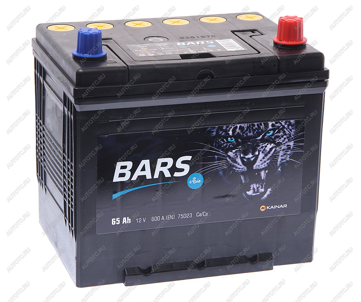 7 999 р. Аккумулятор BARS Asia 65Ач обратная полярность BARS 6ст65(0) 75d23l 88d23l  с доставкой в г. Пермь