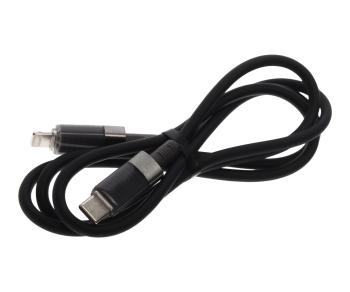 499 р. Кабель iPhone (5-)-USB Type C 1м черный XO XO nb-q282a black  с доставкой в г. Пермь. Увеличить фотографию 1