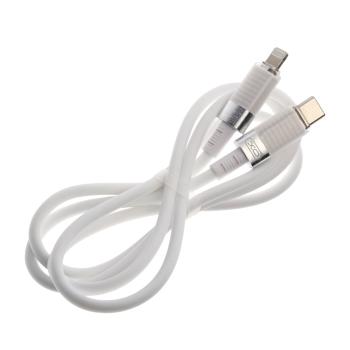 459 р. Кабель iPhone (5-)-USB Type C 1м белый XO XO nb-q282a white  с доставкой в г. Пермь. Увеличить фотографию 2