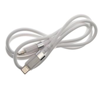459 р. Кабель iPhone (5-)-USB Type C 1м белый XO XO nb-q282a white  с доставкой в г. Пермь. Увеличить фотографию 1