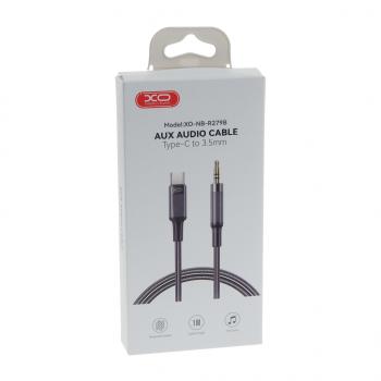 469 р. Переходник USB Type C на jack 3.5 черный XO XO nb-r279b black  с доставкой в г. Пермь. Увеличить фотографию 2