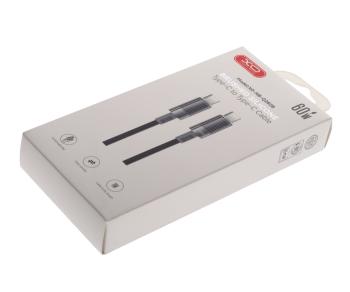 369 р. Кабель USB Type C-USB Type C 1м черный XO XO nb-q282b black  с доставкой в г. Пермь. Увеличить фотографию 3