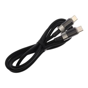 369 р. Кабель USB Type C-USB Type C 1м черный XO XO nb-q282b black  с доставкой в г. Пермь. Увеличить фотографию 2