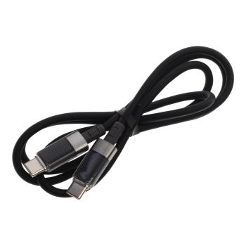 369 р. Кабель USB Type C-USB Type C 1м черный XO XO nb-q282b black  с доставкой в г. Пермь. Увеличить фотографию 1