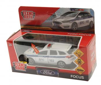 1 559 р. Модель автомобиля FORD Focus металлическая (свет, звук) ТЕХНОПАРК ТЕХНОПАРК focus-12slpol-wh  с доставкой в г. Пермь. Увеличить фотографию 2