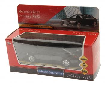 1 199 р. Модель автомобиля MERCEDES S (V223) металлическая ТЕХНОПАРК ТЕХНОПАРК sclass-13-bk  с доставкой в г. Пермь. Увеличить фотографию 2
