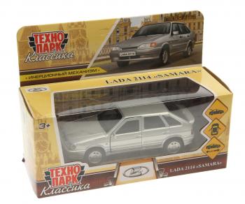 1 199 р. Модель автомобиля LADA 2114 SAMARA металлическая ТЕХНОПАРК ТЕХНОПАРК 2114-12-sr  с доставкой в г. Пермь. Увеличить фотографию 1