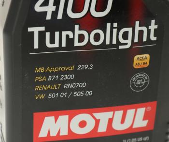 819 р. Масло моторное 4100 TURBOLIGHT 10W40 псинт.1л MOTUL MOTUL 111693  с доставкой в г. Пермь. Увеличить фотографию 2
