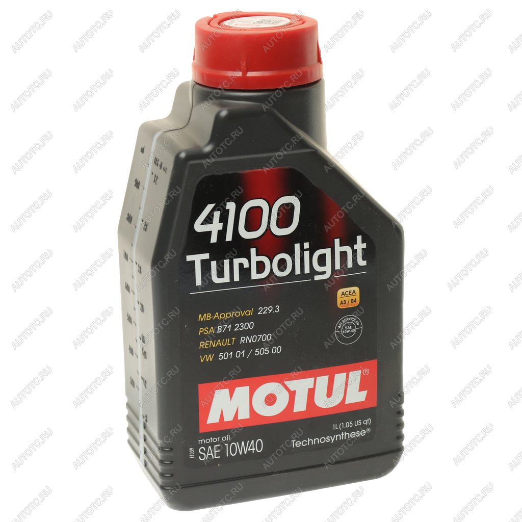 819 р. Масло моторное 4100 TURBOLIGHT 10W40 псинт.1л MOTUL MOTUL 111693  с доставкой в г. Пермь