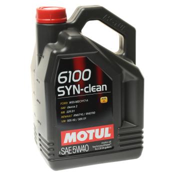 5 349 р. Масло моторное 6100 SYN-CLEAN 5W40 псинт.5л MOTUL MOTUL 111692  с доставкой в г. Пермь. Увеличить фотографию 1