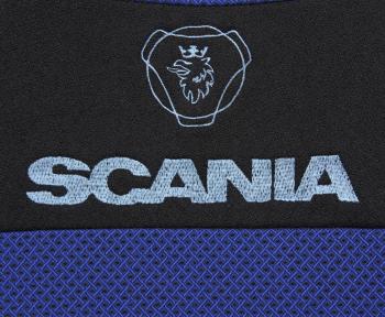 2 299 р. Авточехлы SCANIA 5 series (1 высокий, 1 низкий) жаккард черно-синие комплект АВТОРЕАЛ АВТОРЕАЛ scania 5 1+1 чр-син  с доставкой в г. Пермь. Увеличить фотографию 2