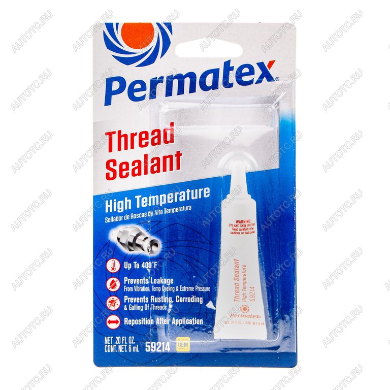 969 р. Герметик резьбовых соединений с тефлоном 6мл PERMATEX PERMATEX 59214  с доставкой в г. Пермь