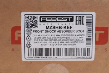 1 139 р. Пыльник амортизатора MAZDA CX-5 (11-) переднего (1шт.) FEBEST FEBEST mzshb-kef  с доставкой в г. Пермь. Увеличить фотографию 3