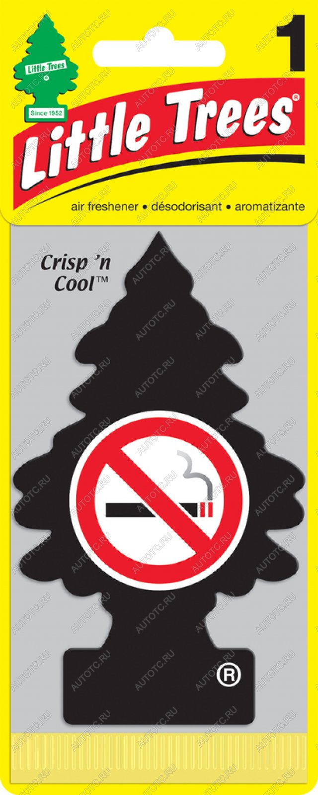 141 р. Ароматизатор подвесной пластина (не курить!) Елочка CAR FRESHNER CAR FRESHNER u1p-17037-russ  с доставкой в г. Пермь