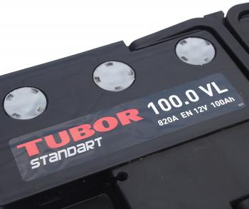 13 999 р. Аккумулятор TUBOR EFB 100Ач обратная полярность TUBOR 6ст100(0)  с доставкой в г. Пермь. Увеличить фотографию 4
